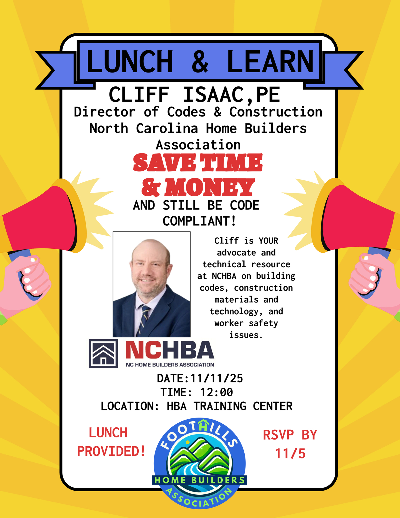 Lunch & Learn Cliff Isaac 11112025