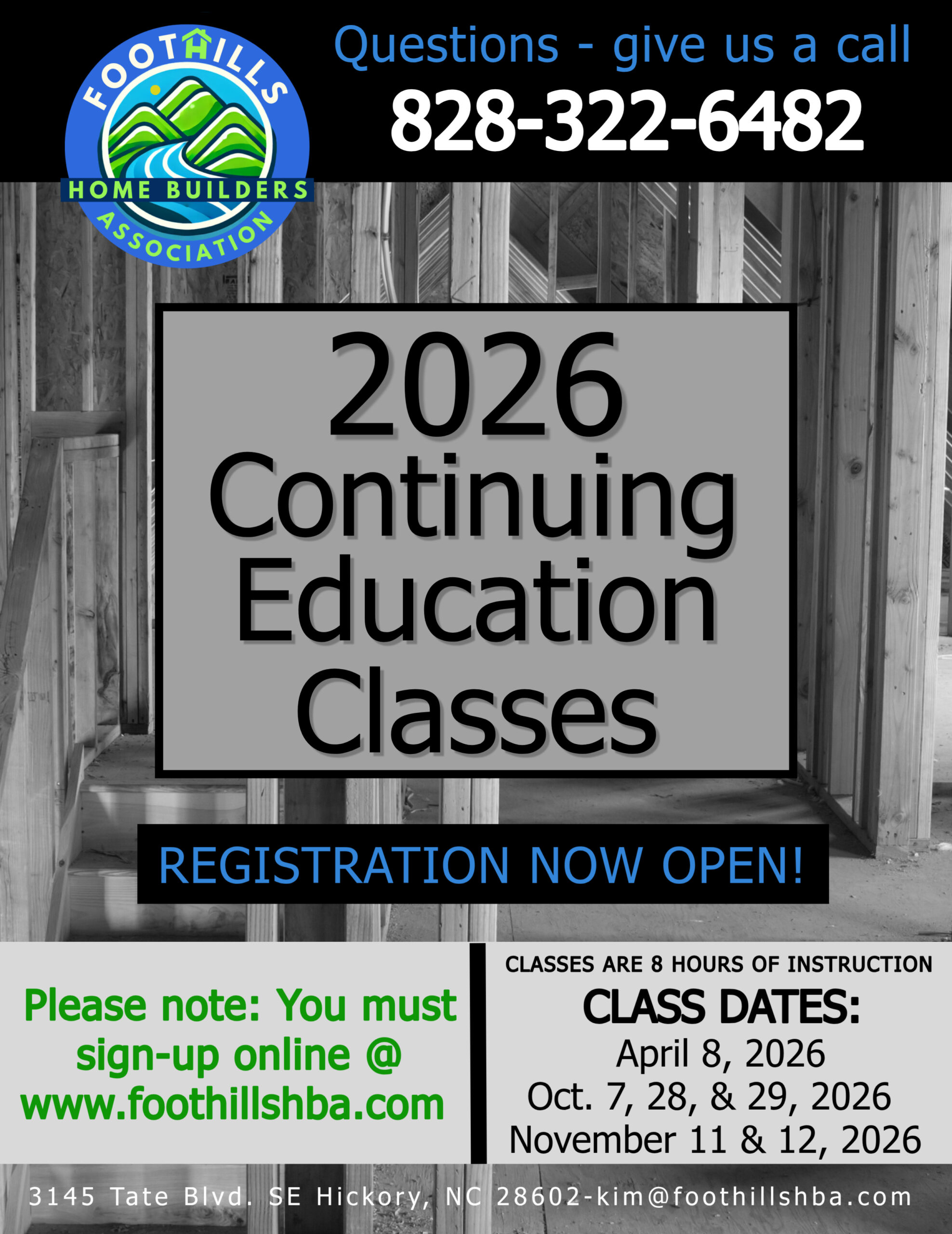 Continuing Education Flyer 2026